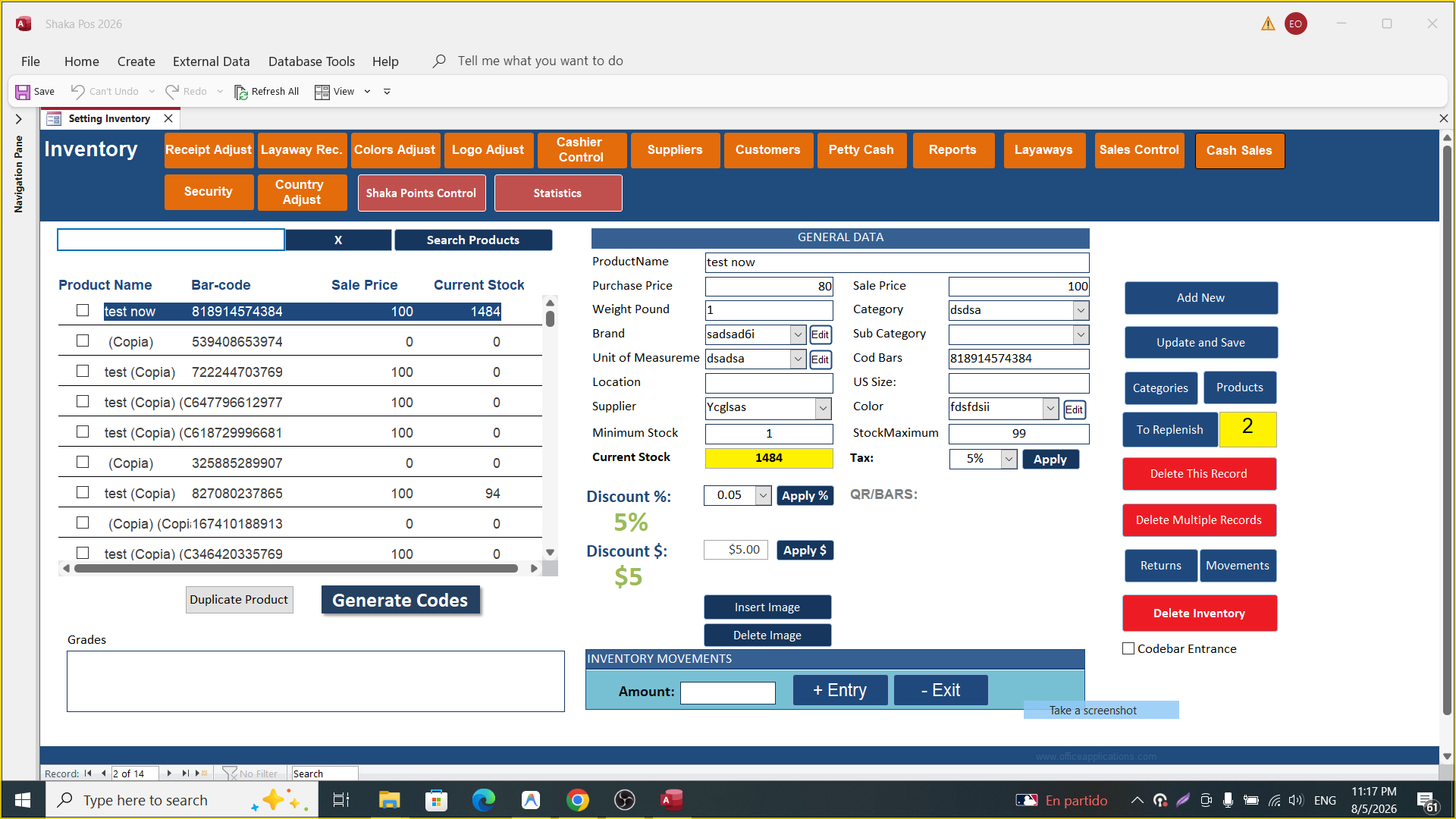 Inventory Interface